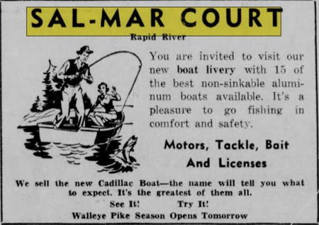 Sall-Mar Resort (Sal-Mar Court) - May 1954 Ad